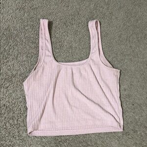 Hollister Light Pink Ribbed Tank Top